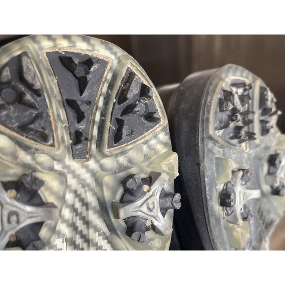 Ecco Hydromax Golf Shoes Size‎ EU 42 Black Men Spikes US 8.5 - Picture 5 of 10